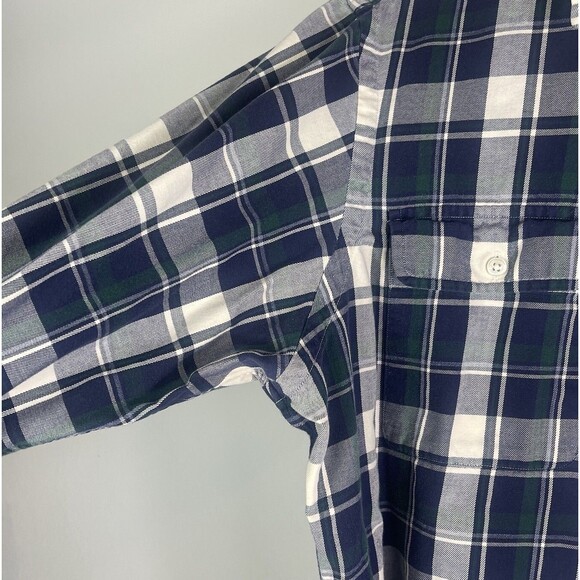 Vtg Polo Ralph Lauren Shirt Mens Classic Fit L Tartan Plaid Long Sleeve Grunge - Picture 4 of 12